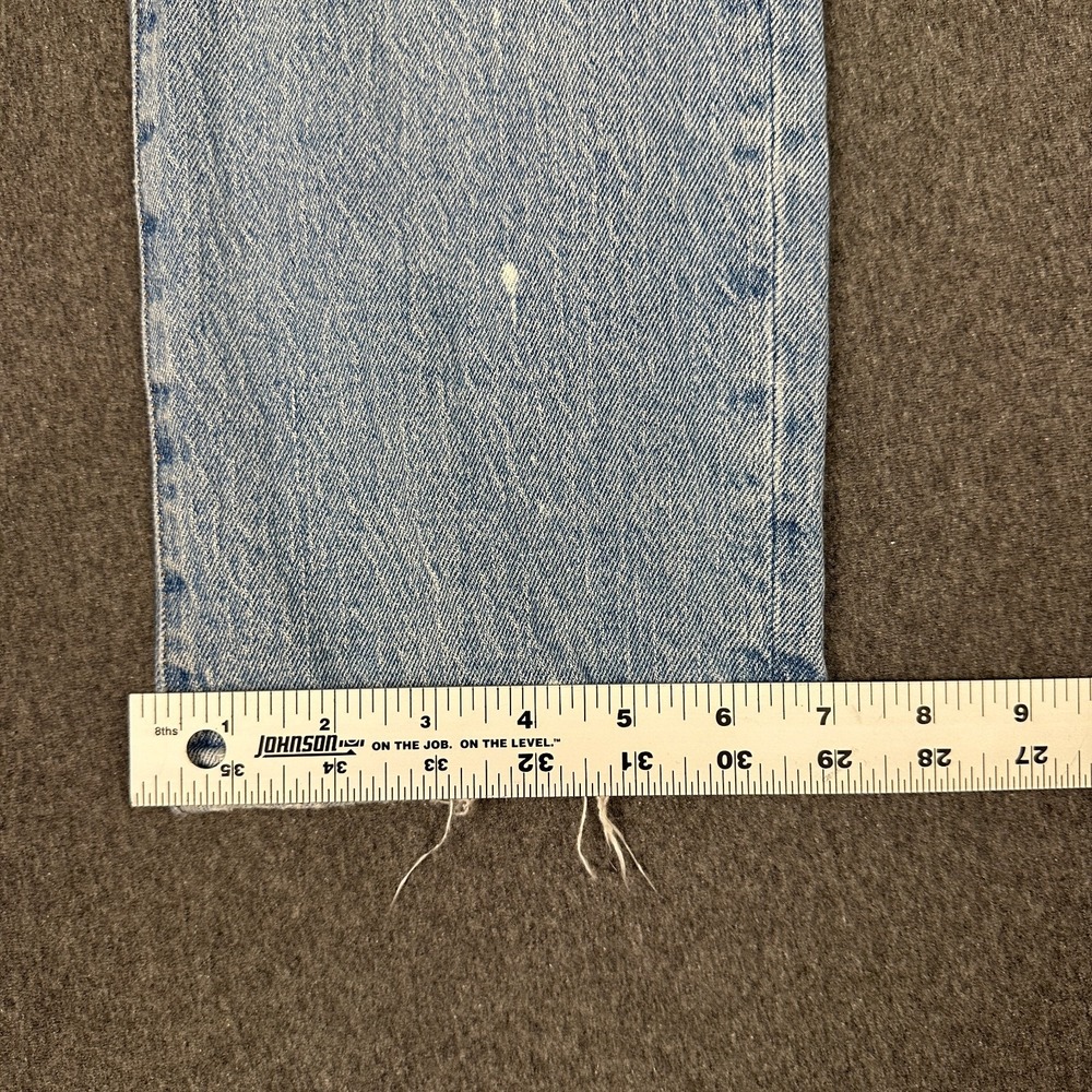 Madewell The Perfect Vintage Straight Jean Light Wash Raw Hem Women's 24 - Picture 8 of 10